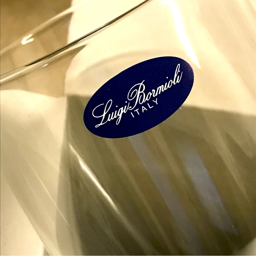 Luigi Bormioli Michelangelo 20 oz Beverage Crystal Glass Set. New Made in Italy.